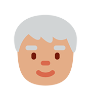 🧓🏽 Emoji Persona Adulta Madura: Tono De Piel Medio en Twitter Twemoji 12.0.
