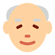 Emoji 👴🏼 Uomo Anziano: Carnagione Abbastanza Chiara su Twitter Twemoji 12.0.