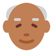 Emoji 👴🏾 Uomo Anziano: Carnagione Abbastanza Scura su Twitter Twemoji 12.0.