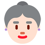 Emoji 👵🏻 Donna Anziana: Carnagione Chiara su Twitter Twemoji 12.0.