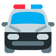 🚔 Emoji Viatura Policial Se Aproximando na Twitter Twemoji 12.0.