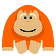 Emoji 🦧 Orangotango su Twitter Twemoji 12.0.