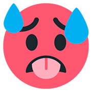 Emoji 🥵 Faccina Accaldata su Twitter Twemoji 12.0.