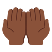 🤲🏿 Emoji Handflächen nach oben: dunkle Hautfarbe Twitter Twemoji 12.0.