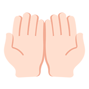 🤲🏻 Emoji Handflächen nach oben: helle Hautfarbe Twitter Twemoji 12.0.
