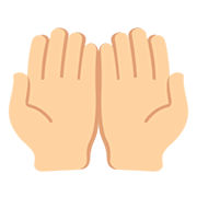 Emoji 🤲🏼 Mani Unite In Alto: Carnagione Abbastanza Chiara su Twitter Twemoji 12.0.