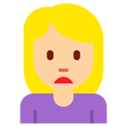 Emoji 🙍🏼 Persona Corrucciata: Carnagione Abbastanza Chiara su Twitter Twemoji 12.0.