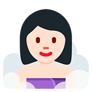 🧖🏻 Emoji Person in Dampfsauna: helle Hautfarbe Twitter Twemoji 12.0.