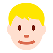 Emoji 👱🏻 Persona Bionda: Carnagione Chiara su Twitter Twemoji 12.0.
