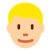 👱🏼 Emoji Person: mittelhelle Hautfarbe, blondes Haar Twitter Twemoji 12.0.
