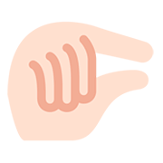 🤏🏻 Emoji Wenig-Geste: helle Hautfarbe Twitter Twemoji 12.0.