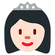 Émoji 👸🏻 Princesse : Peau Claire sur Twitter Twemoji 12.0.