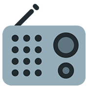 Emoji 📻 Radio su Twitter Twemoji 12.0.