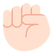 Emoji ✊🏻 Pugno: Carnagione Chiara su Twitter Twemoji 12.0.