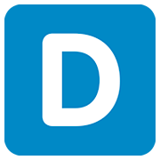 Emoji 🇩 Lettera simbolo indicatore regionale D su Twitter Twemoji 12.0.