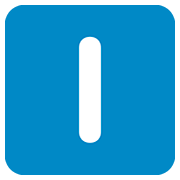 Emoji 🇮 Lettera simbolo indicatore regionale I su Twitter Twemoji 12.0.