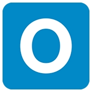 Emoji 🇴 Lettera simbolo indicatore regionale O su Twitter Twemoji 12.0.