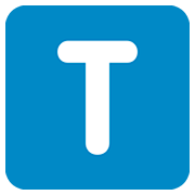 Emoji 🇹 Lettera simbolo indicatore regionale T su Twitter Twemoji 12.0.