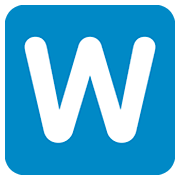 Emoji 🇼 Lettera simbolo indicatore regionale W su Twitter Twemoji 12.0.