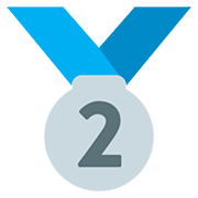 Émoji 🥈 Médaille D’argent sur Twitter Twemoji 12.0.