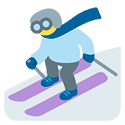 ⛷️ Emoji Esquiador na Twitter Twemoji 12.0.
