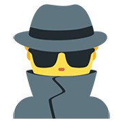 Emoji 🕵️ Detective su Twitter Twemoji 12.0.