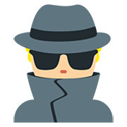 🕵🏼 Emoji Detektiv(in): mittelhelle Hautfarbe Twitter Twemoji 12.0.