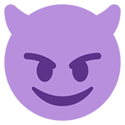 😈 Emoji grinsendes Gesicht mit Hörnern Twitter Twemoji 12.0.