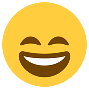 Emoji 😄 Faccina Con Sorriso E Occhi Sorridenti su Twitter Twemoji 12.0.