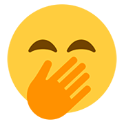 🤭 Emoji Cara Con Mano Sobre La Boca en Twitter Twemoji 12.0.