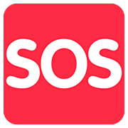 🆘 Emoji Botão SOS na Twitter Twemoji 12.0.