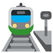 🚉 Emoji Estación De Tren en Twitter Twemoji 12.0.