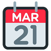 📆 Emoji Calendario Recortable en Twitter Twemoji 12.0.