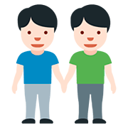 Emoji 👬🏻 Due Uomini Che Si Tengono Per Mano: Carnagione Chiara su Twitter Twemoji 12.0.