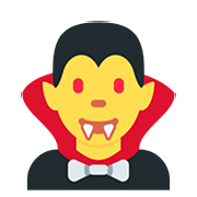 🧛 Emoji Vampiro en Twitter Twemoji 12.0.