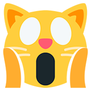 🙀 Emoji Gato Asustado en Twitter Twemoji 12.0.