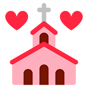 💒 Emoji Iglesia Celebrando Boda en Twitter Twemoji 12.0.