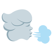 🌬️ Emoji Cara De Viento en Twitter Twemoji 12.0.