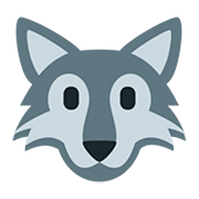 🐺 Emoji Wolf Twitter Twemoji 12.0.