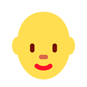 👩‍🦲 Emoji Mujer: Sin Pelo en Twitter Twemoji 12.0.