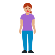 Emoji 🧍🏽‍♀️ Donna In Piedi: Carnagione Olivastra su Twitter Twemoji 12.0.