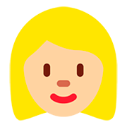 👩🏼 Emoji Mujer: Tono De Piel Claro Medio en Twitter Twemoji 12.0.