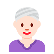 👳🏻‍♀️ Emoji Frau mit Turban: helle Hautfarbe Twitter Twemoji 12.0.