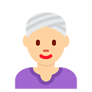 👳🏼‍♀️ Emoji Frau mit Turban: mittelhelle Hautfarbe Twitter Twemoji 12.0.