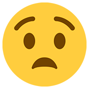 Emoji 😧 Faccina Angosciata su Twitter Twemoji 12.1.3.