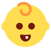 Emoji 👶 Neonato su Twitter Twemoji 12.1.3.