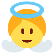 👼 Emoji Bebé ángel en Twitter Twemoji 12.1.3.