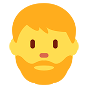 🧔 Emoji  Pessoa: Barba na Twitter Twemoji 12.1.3.