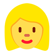 👱‍♀️ Emoji Frau: blond Twitter Twemoji 12.1.3.