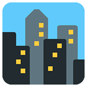 Emoji 🏙️ Paesaggio Urbano su Twitter Twemoji 12.1.3.